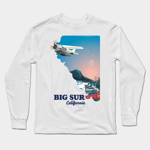 Big Sur California Long Sleeve T-Shirt by nickemporium1